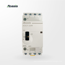 AOASIS AOCT-25M 4P 4NO 25A 220V coil household ac modular contactor manually Hum-free operated